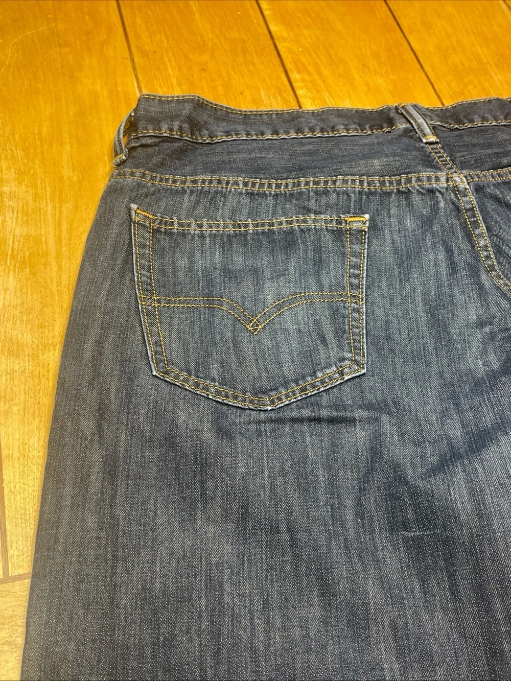 Levi's 569 Dark Blue Straight-Leg Loose Fit Jeans Size 36x32